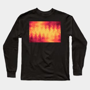 The volcano, eruption and fire flames in hot colors Long Sleeve T-Shirt